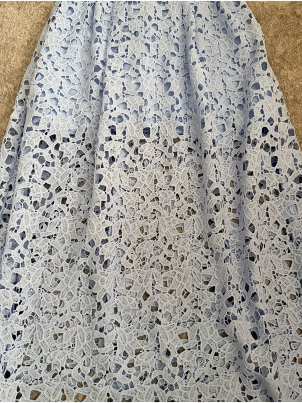 Astr Light Blue Lace Midi Dress - Picture 14 of 15